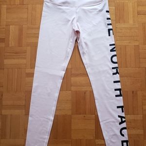 Light pink north face leggings